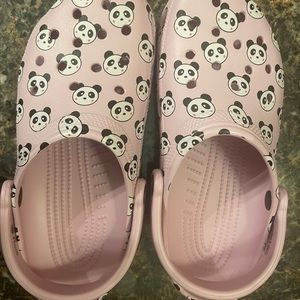 Classic panda crocs
